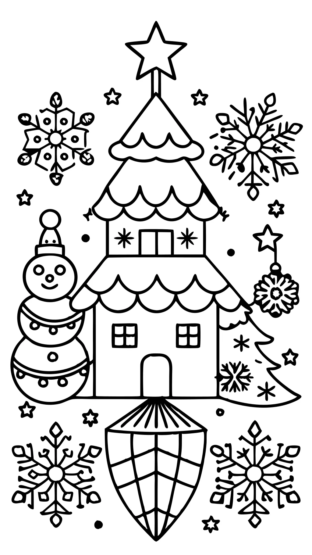 detailed coloring pages christmas